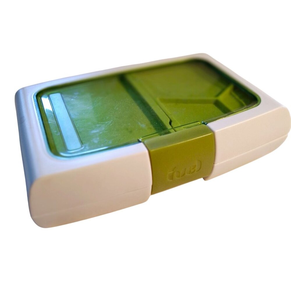 Fuel Bento Lunch Box With Green Lid & Compartments BPA-Free Plastic Food Storage